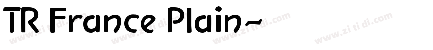 TR France Plain字体转换